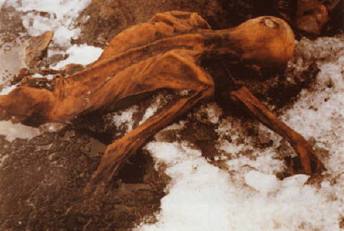 Auf einem Stein ruhte er sich aus.